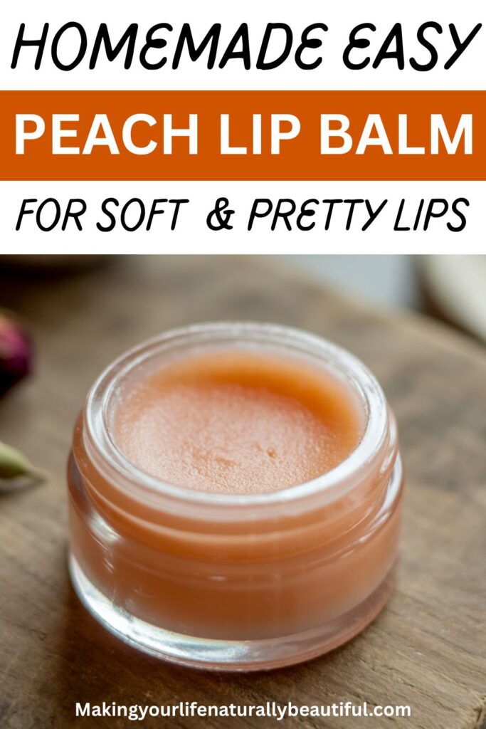 homemade peach lip balm recipe