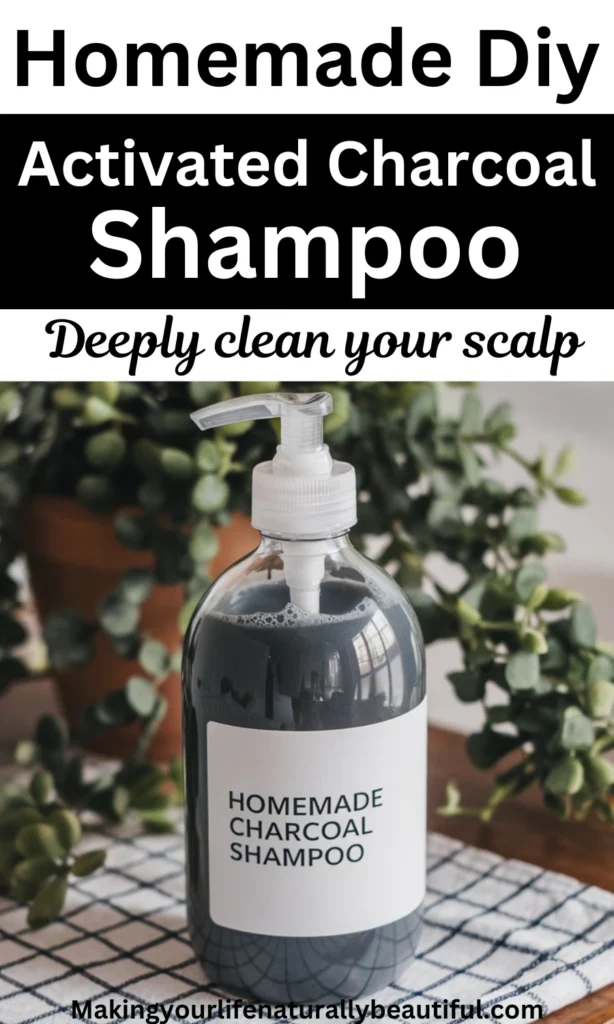 Homemade charcoal shampoo