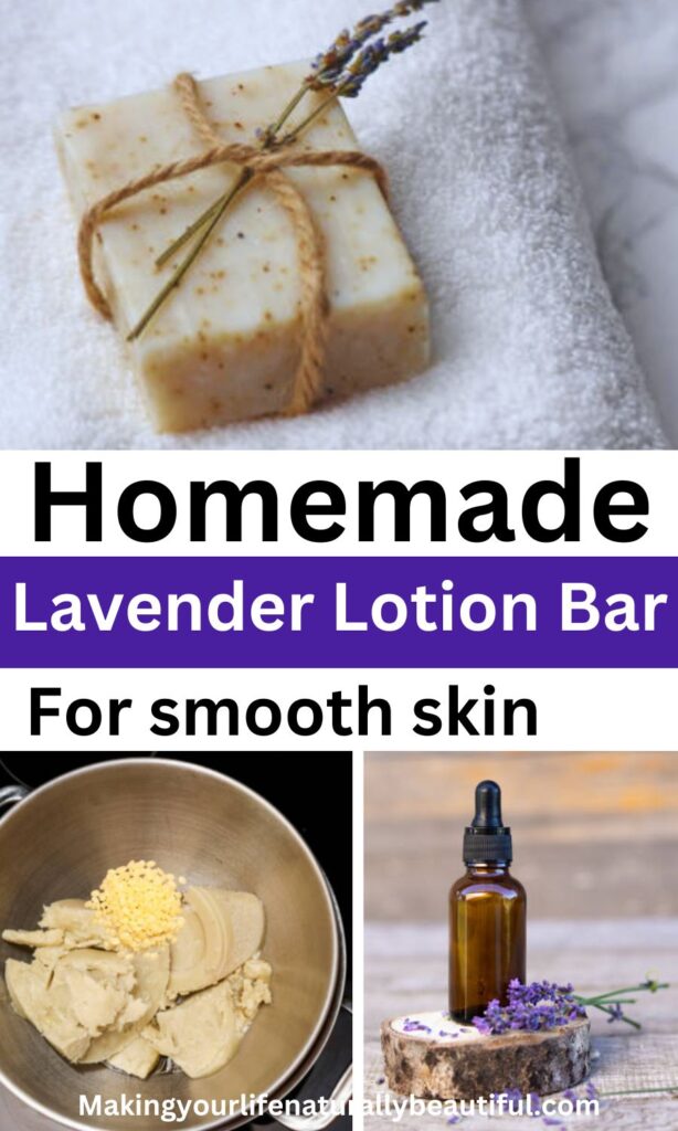 homemade lavender lotion bar recipe.