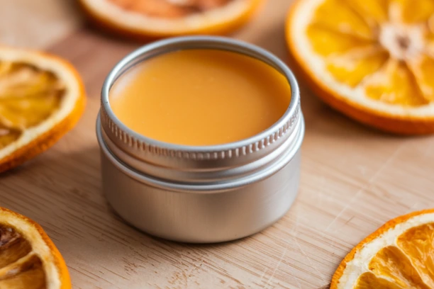 orange lip balm