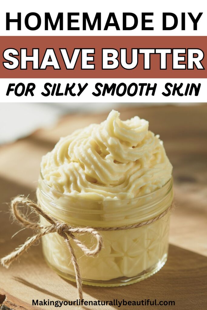 Homemade shave butter recipe.