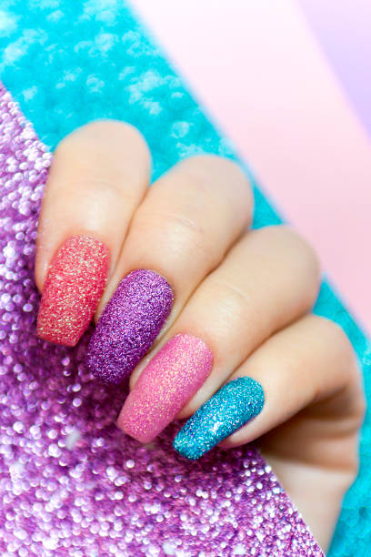Glitter nails