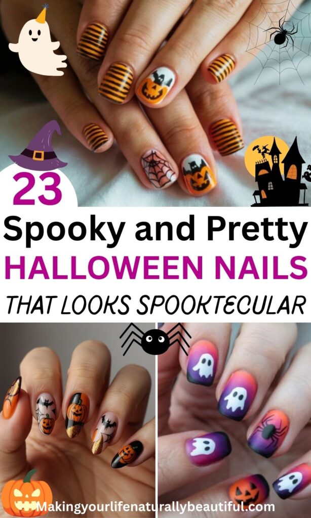 Best Halloween nail designs for short nails.