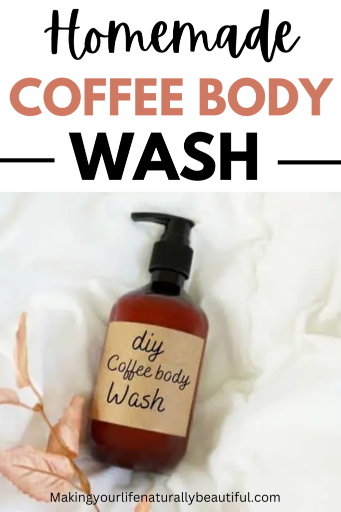 Homemade coffee body wash recipe.