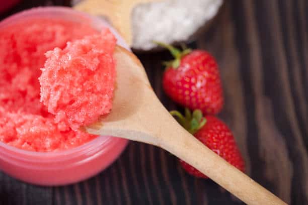 strawberry sugar scrub
