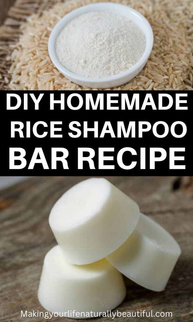 homemade rice shampoo bar recipe.