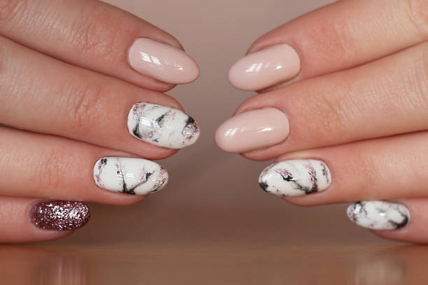 marble nail designs