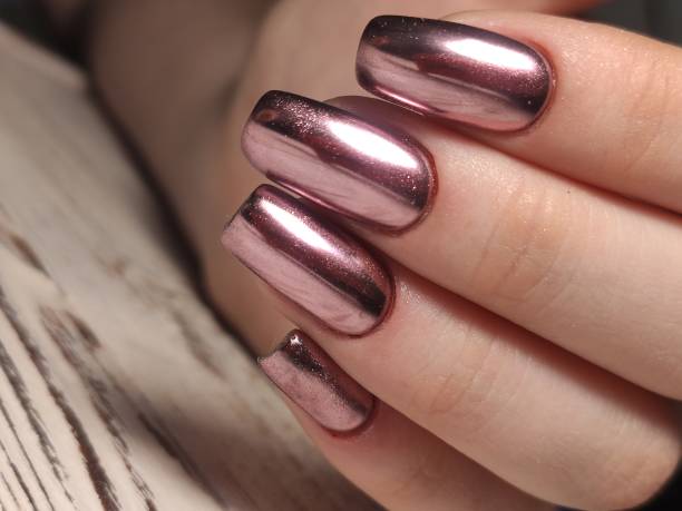 mirror chrome nails