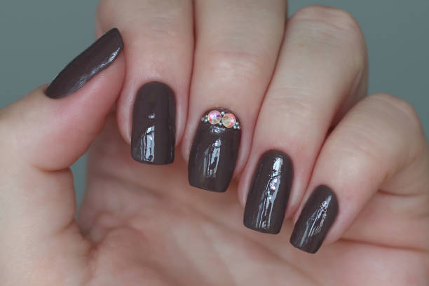 brown nail art designs