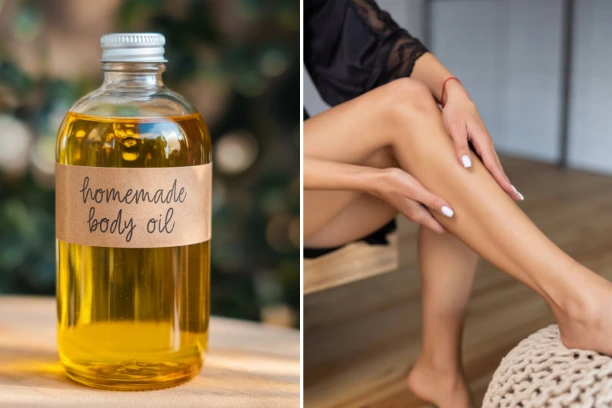homemade body polishing oil