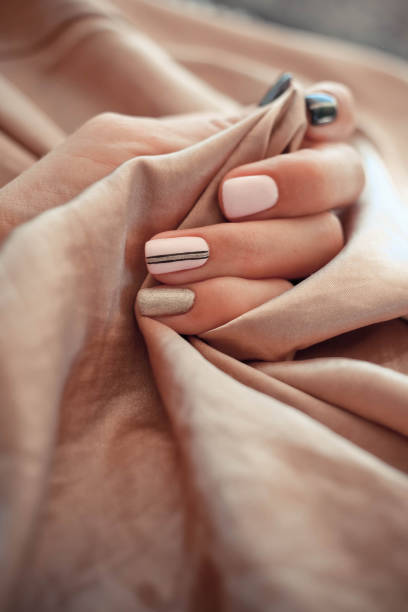 nude nail art designs