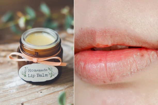 Homemade lip balm for sensitive lips