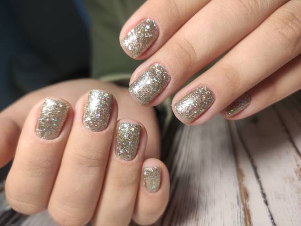 glitter nail art