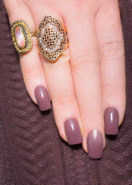 mauve nail designs