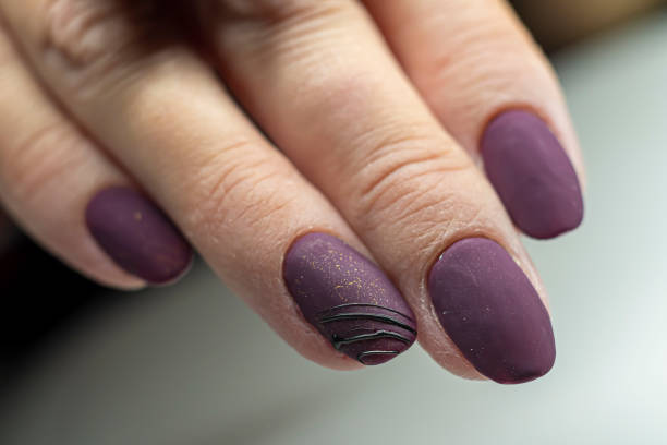 taupe dress nail art