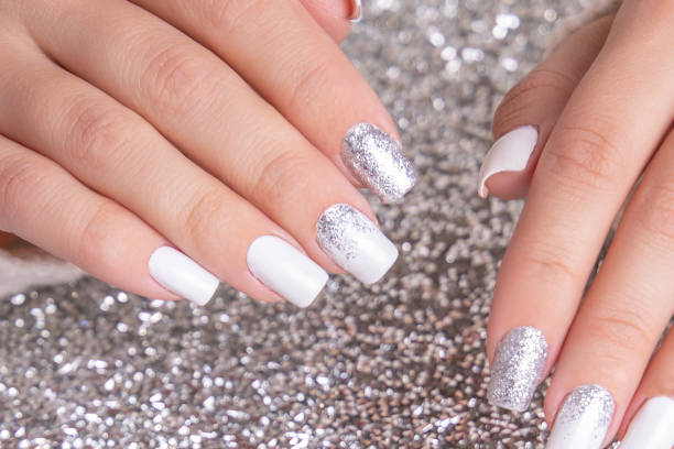 taupe outfit nails
