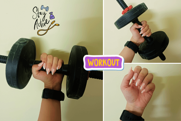 How to workout with false nails