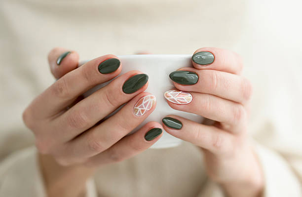 Almond nail shape for office