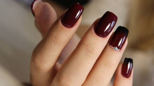 burgundy nail ideas
