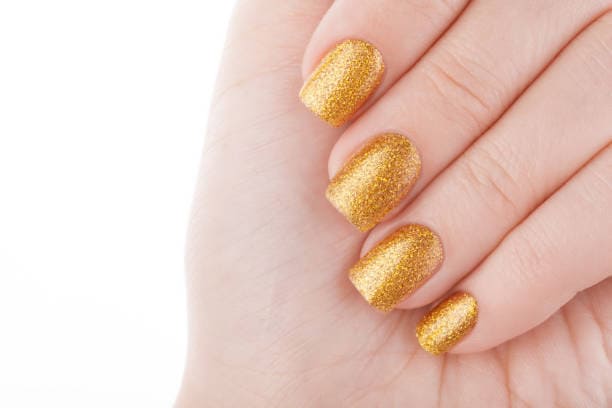 golden nails