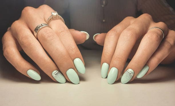 Nail colors with brown dress