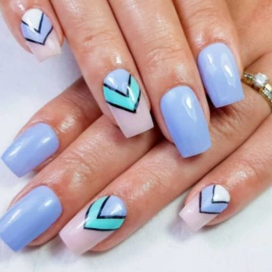 aqua nails