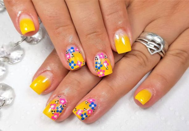21st birthday nail idea