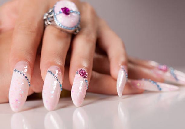 21st birthday nails