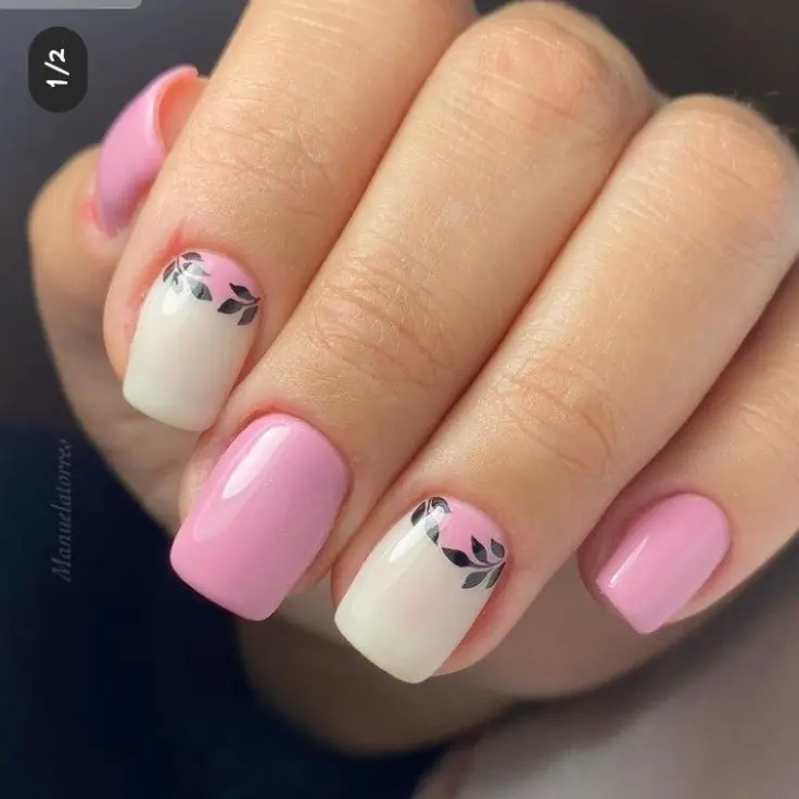easy pink nail ideas