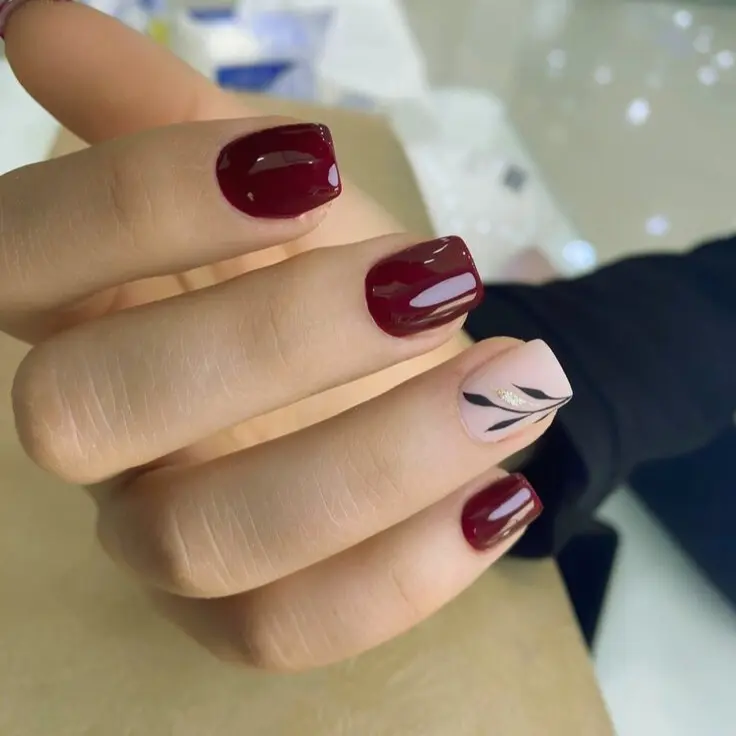 2 color combination for nails