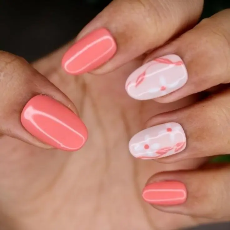 2 color combination for nails