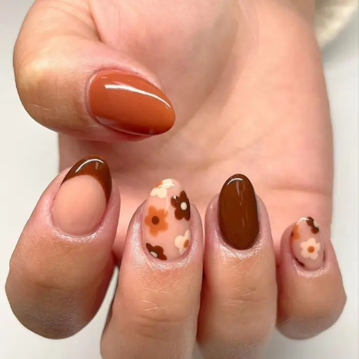 nail ideas using 2 nail colors