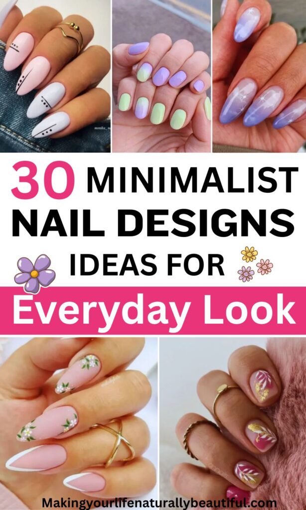 Minimalist nail designs.