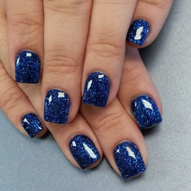 Blue Halloween nail ideas