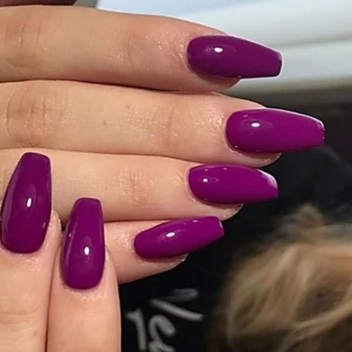 Purple Halloween nails