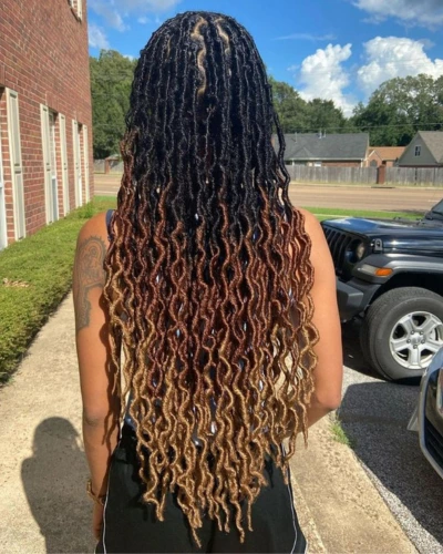 Goddess locs hairstyle for black women