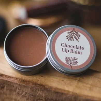 diy chocolate lip balm