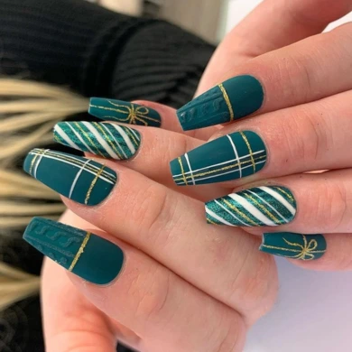 Sweater nail art designs