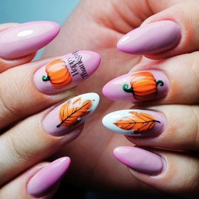 Happy Thanksgiving Nails