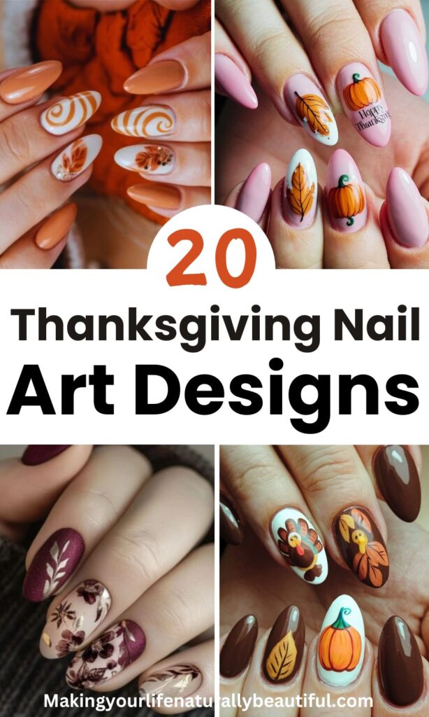 Thanksgiving nail designs.
