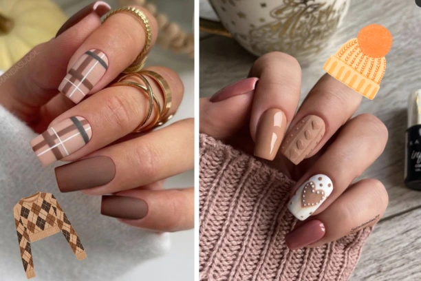 sweater nail art designs
