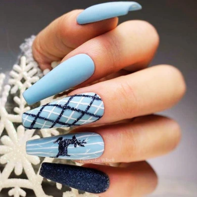 Winter sweater nail ideas