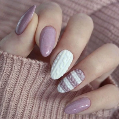 Sweater nail art designs