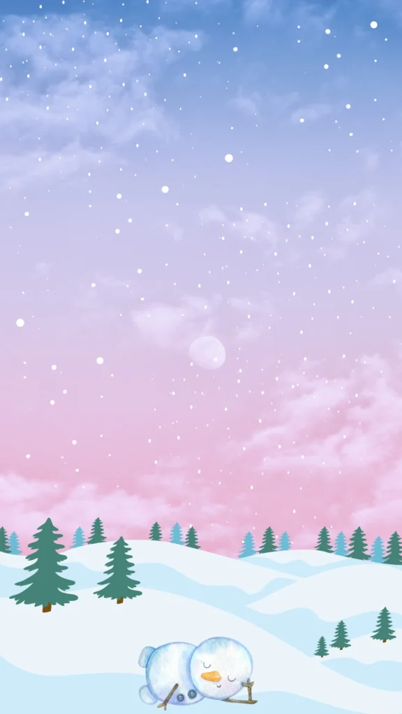 winter evening wallpaper