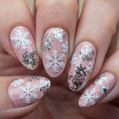 Snowflakes nails