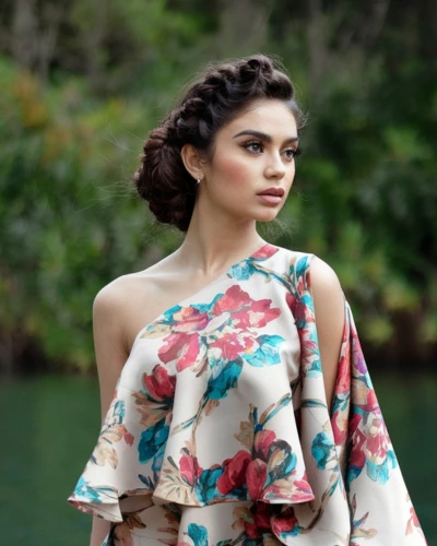 hairstyles with one shoulder dress