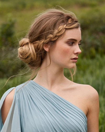 Easy hairstyles with one shoulder dress