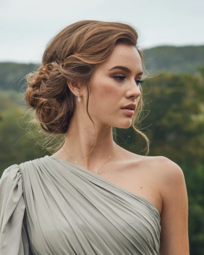 Hairstyles for one sleeves dress