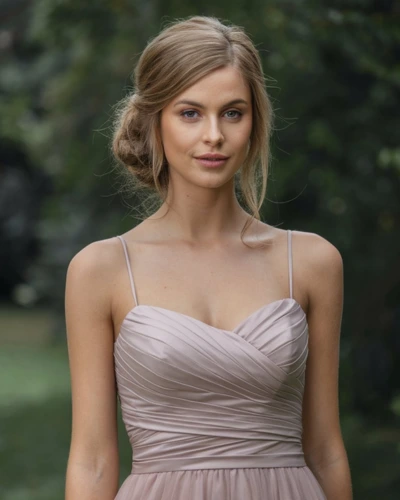 Simple hairstyles for spaghetti strap dress