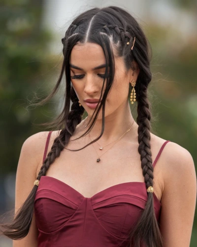 cute braid hairstyles for spaghetti strap dress